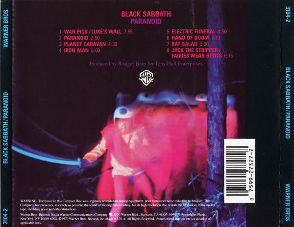 Black Sabbath : Paranoid (CD, Album, RE, Cin)
