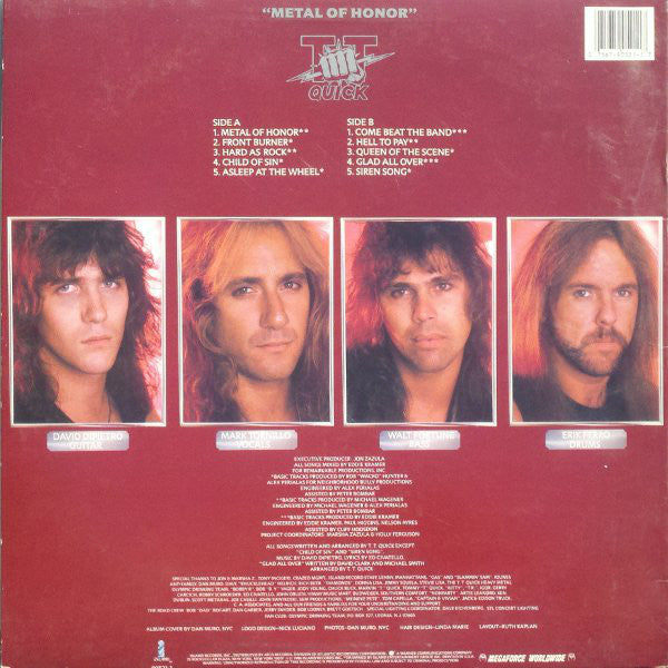TT Quick : Metal Of Honor (LP, Album, SP )