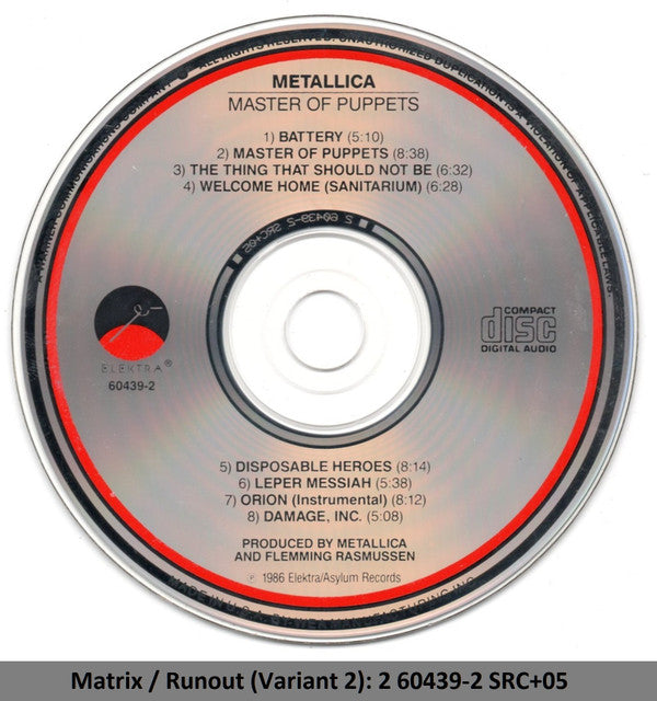 Metallica : Master Of Puppets (CD, Album, RE, SRC)