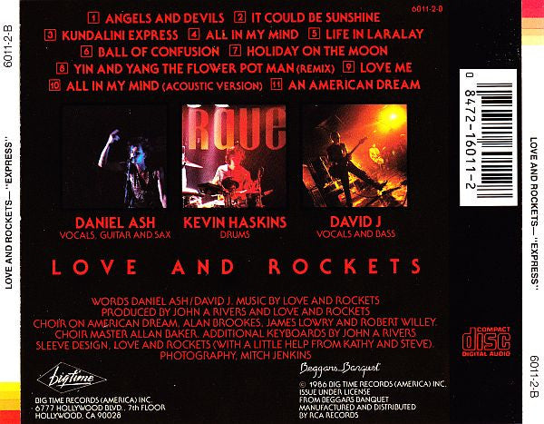 Love And Rockets : Express (CD, Album, RE)