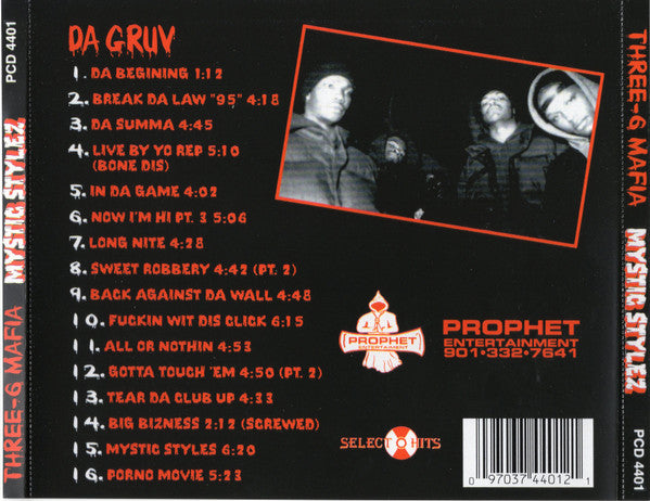 Three-6 Mafia* : Mystic Stylez (CD, Album, RE)