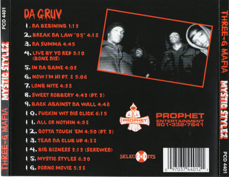 Three-6 Mafia* : Mystic Stylez (CD, Album, RE)