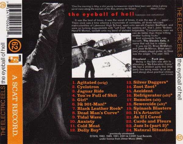 Electric Eels : The Eyeball Of Hell (CD, Comp)
