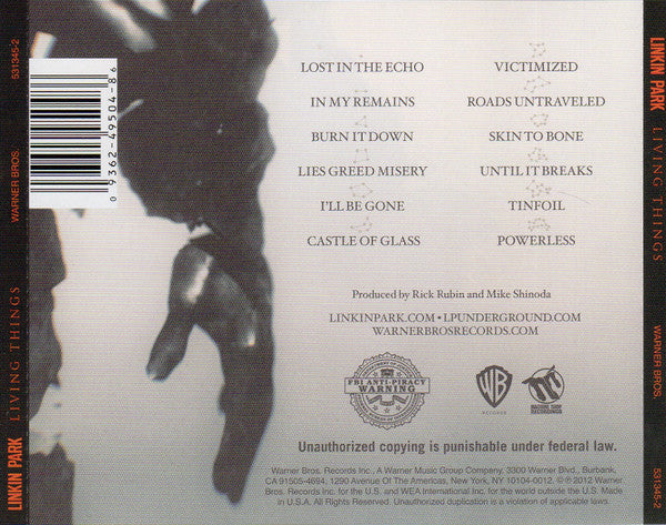Linkin Park : Living Things (CD, Album, Cin)