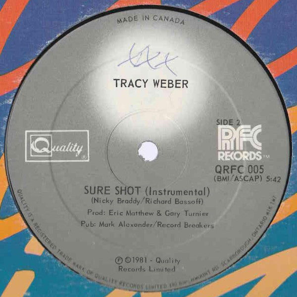 Tracy Weber : Sure Shot (12")