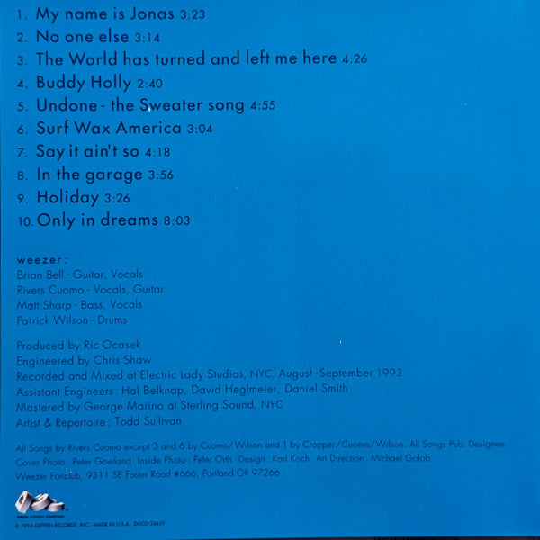 Weezer : Weezer (CD, Album, RE)