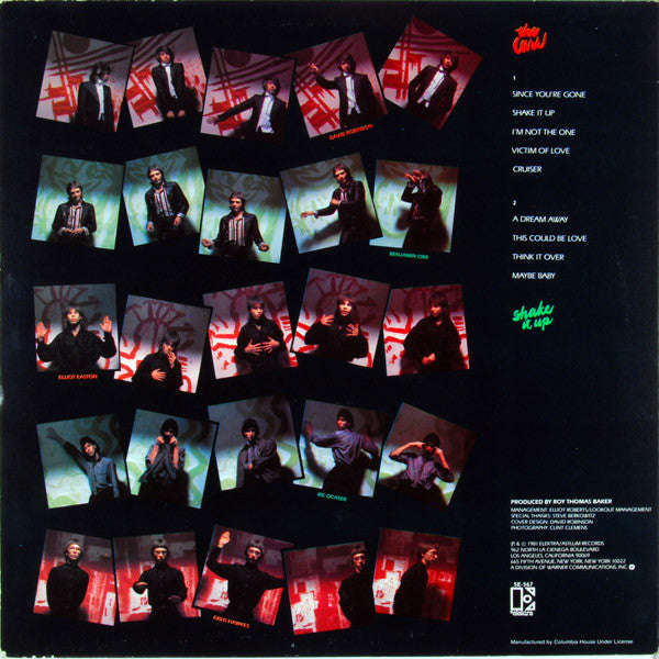 The Cars : Shake It Up (LP, Album, Club, Car)