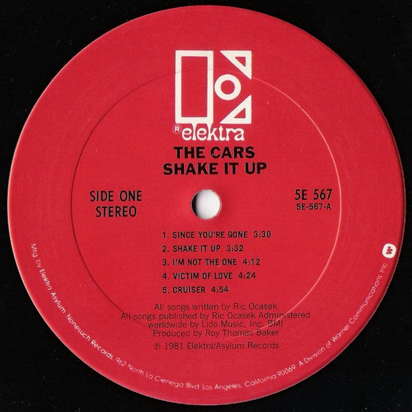 The Cars : Shake It Up (LP, Album, Club, Car)
