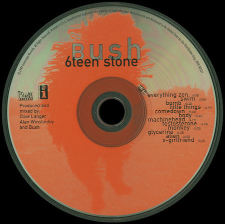 Bush : Sixteen Stone (CD, Album, RE)