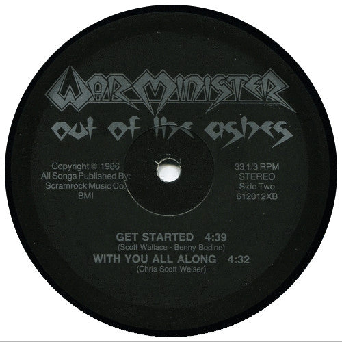 War Minister : Out Of The Ashes (12")