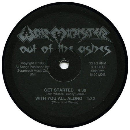 War Minister : Out Of The Ashes (12")
