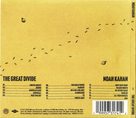 Noah Kahan : The Great Divide (CD, Album)