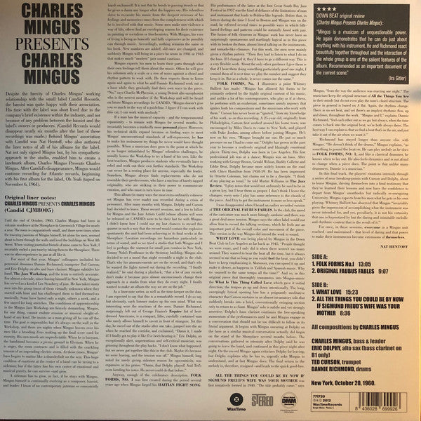 Charles Mingus : Presents Charles Mingus (LP, Album, Ltd, RE, RM, 180)