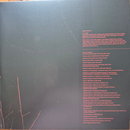 American Football : American Football (2xLP, Album, Red)