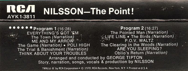 Nilsson* : The Point! (Cass, Album, RE)