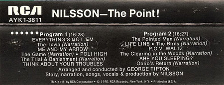 Nilsson* : The Point! (Cass, Album, RE)