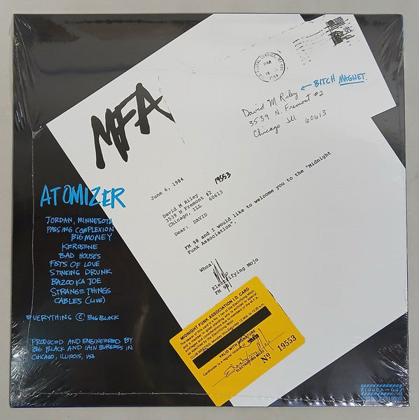 Big Black : Atomizer (LP, Album, RE, RM, 180)