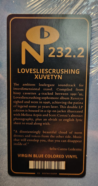 lovesliescrushing : Xuvetyn (2xLP, Album, RE, Vir)