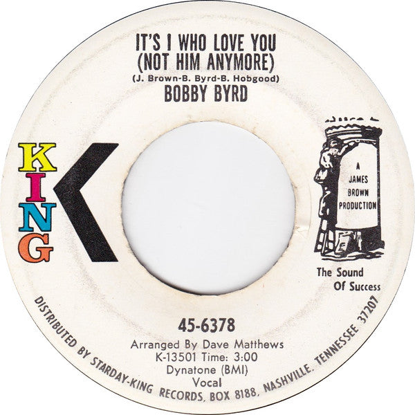Bobby Byrd : I Know You Got Soul (7", Promo)