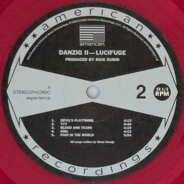Danzig : Danzig II - Lucifuge (LP, Album, RSD, RE, Red)