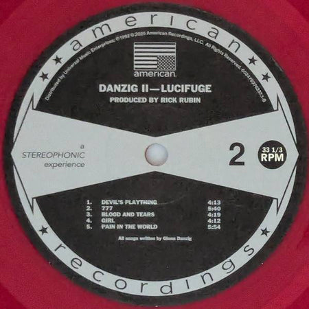 Danzig : Danzig II - Lucifuge (LP, Album, RSD, RE, Red)