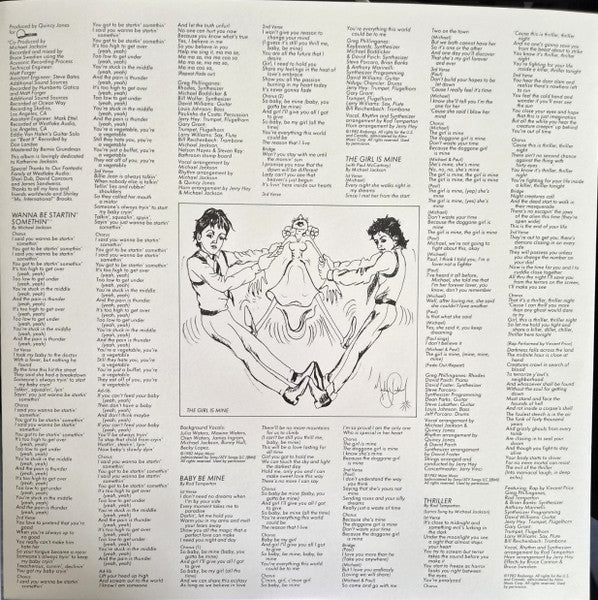 Michael Jackson : Thriller (LP, Album, RE, RP, Gat)