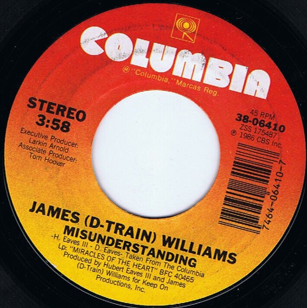 James "D-Train" Williams : Misunderstanding (7", Single)