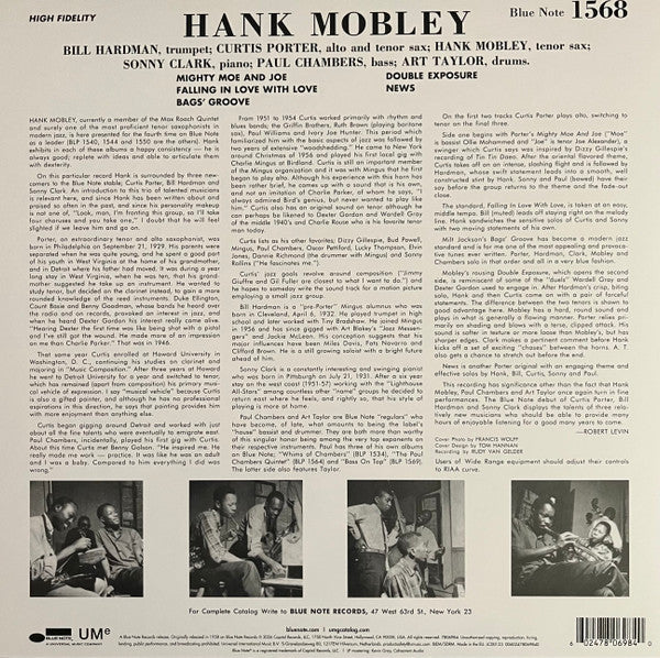 Hank Mobley : Hank Mobley (LP, Album, Mono, RE, 180)