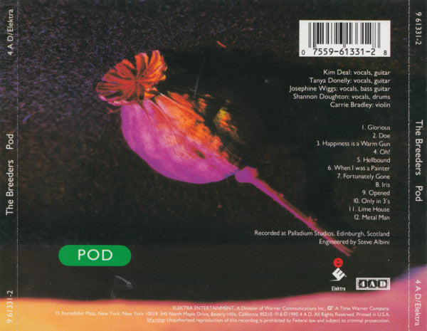 The Breeders : Pod (CD, Album, RE)