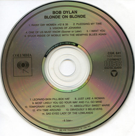 Bob Dylan : Blonde On Blonde (CD, Album, RE)