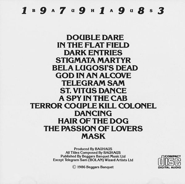 Bauhaus : 1979-1983 Volume One (CD, Comp)