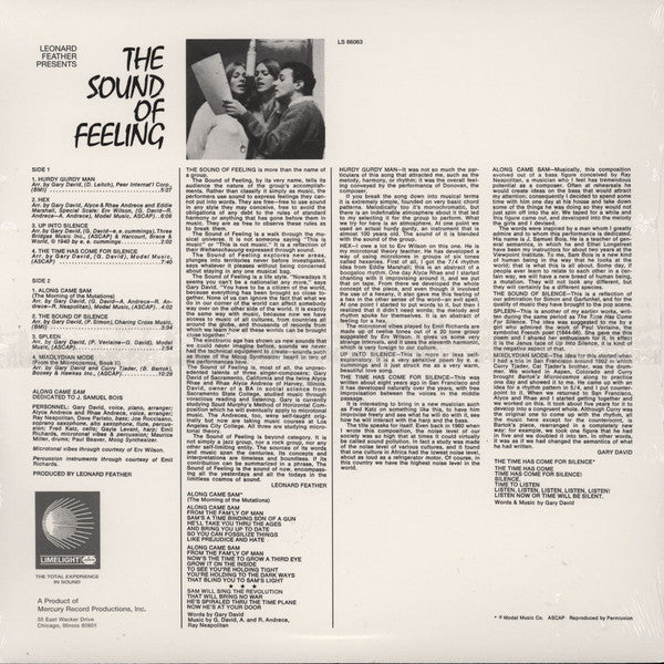 The Sound Of Feeling : Spleen (LP, Album, RE)