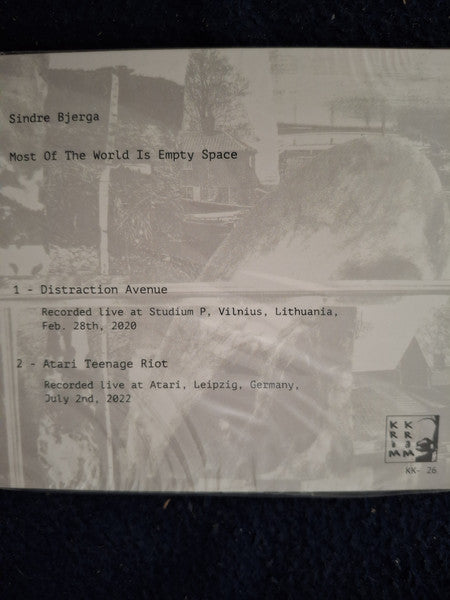 Sindre Bjerga : Most Of The World Is Empty Space (CD, Album, Ltd)