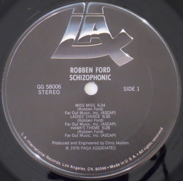 Robben Ford : Schizophonic (LP)