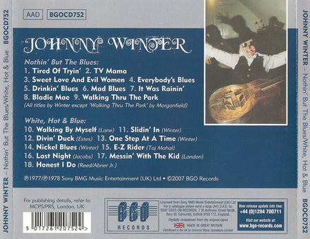 Johnny Winter : Nothin' But The Blues / White, Hot & Blue (CD, Comp, RE, RM, O-C)
