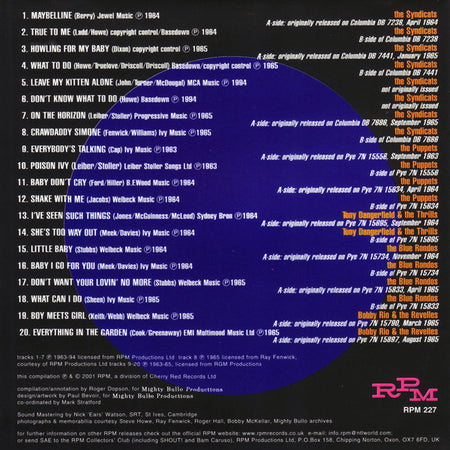 Joe Meek : Joe Meek's Groups (CD, Comp)