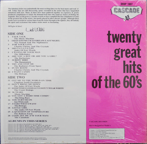 Various : 20 Great Hits Of The 60's (LP, Comp)