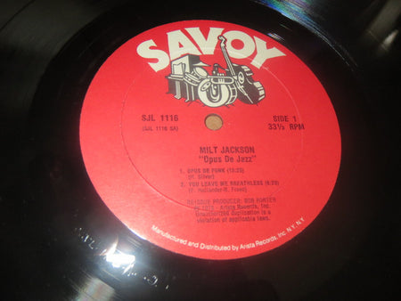 Milt Jackson : Opus De Jazz (LP, Album, Mono, RE, All)