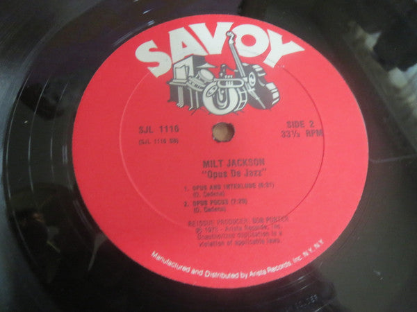 Milt Jackson : Opus De Jazz (LP, Album, Mono, RE, All)