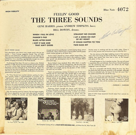 The Three Sounds : Feelin' Good (LP, Album, Mono, RP)