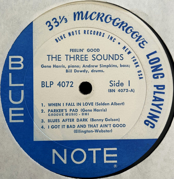 The Three Sounds : Feelin' Good (LP, Album, Mono, RP)