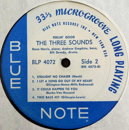 The Three Sounds : Feelin' Good (LP, Album, Mono, RP)