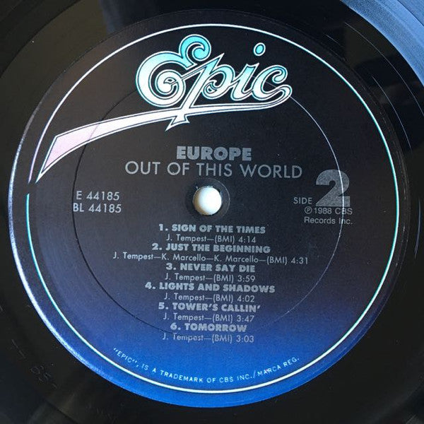 Europe (2) : Out Of This World (LP, Album)