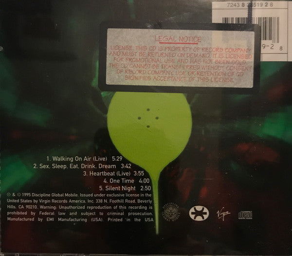 King Crimson : Sex Sleep Eat Drink Dream (CD, Single, Promo)