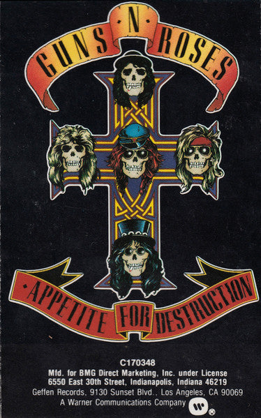 Guns N' Roses : Appetite For Destruction (Cass, Album, Club, Whi)