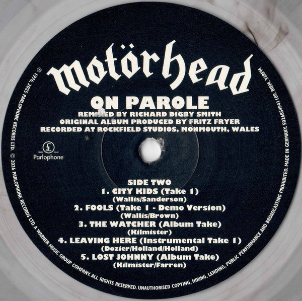 Motörhead : On Parole (The Alternative Mixes) (LP, Album, RE, Bla)