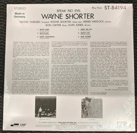 Wayne Shorter : Speak No Evil (LP, Album, RE, 140)