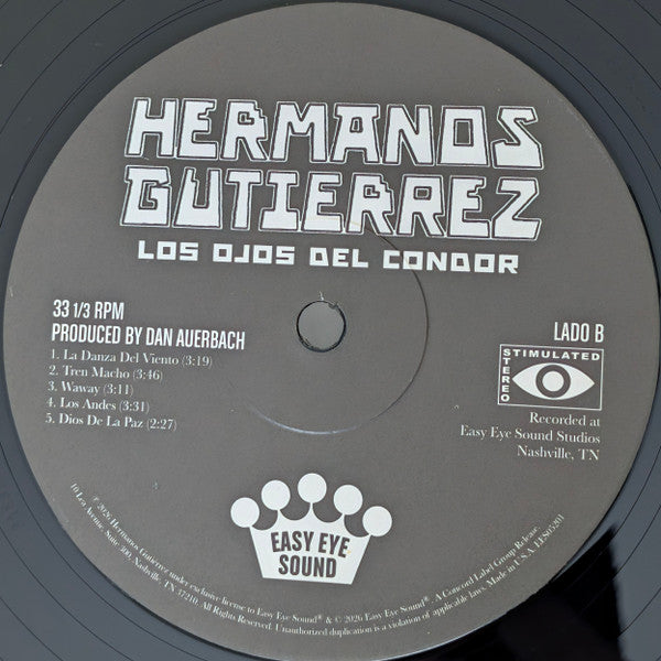 Hermanos Gutiérrez (2) : Los Ojos Del Condor (LP, Album)
