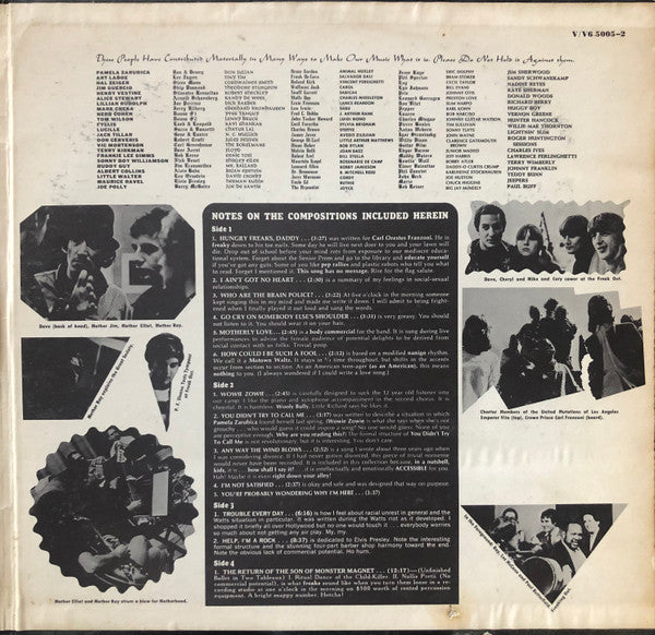 The Mothers : Freak Out! (2xLP, Album, RP)