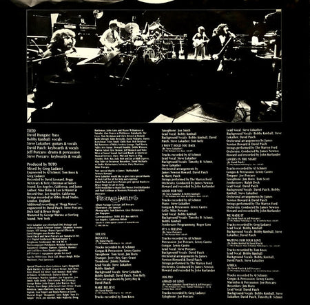 Toto : Toto IV (LP, Album, Sun)